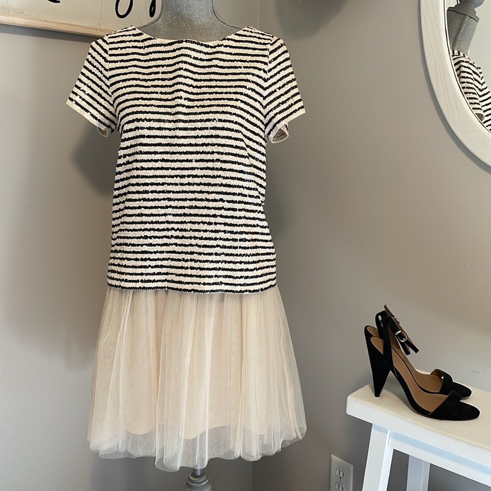 Lauren Conrad cream tool mini skirt